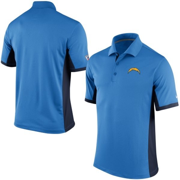 Mens San Diego Chargers Nike Powder Blue Team Issue Performance Polo 