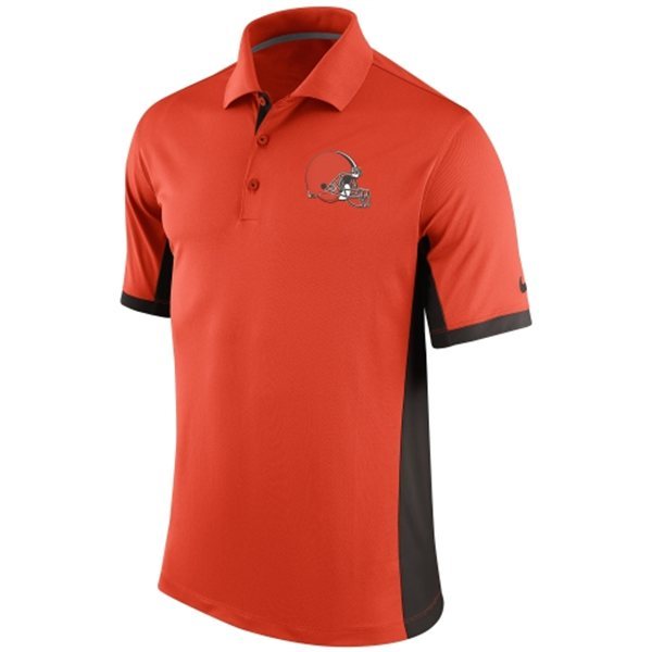 Mens Cleveland Browns Nike Orange Team Issue Polo