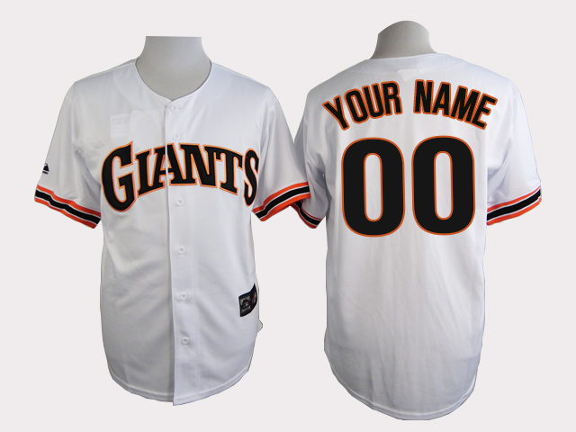 MLB San Francisco Giants Custom White Jersey
