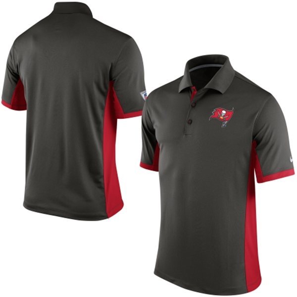 Mens Tampa Bay Buccaneers Nike Pewter Team Issue Performance Polo