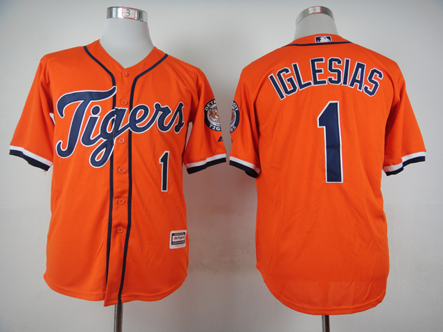 MLB Detroit Tigers #1 Iglesias Orange 2015 Jersey
