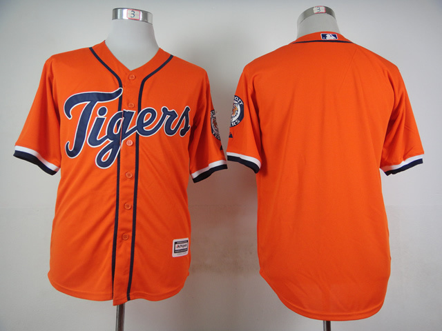 MLB Detroit Tigers Blank Orange 2015 Jersey