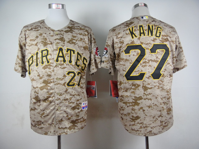 MLB Pittsburgh Pirates #27 Kang 2015 Camo Jersey