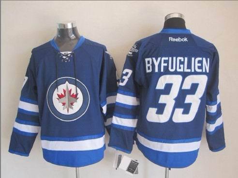 NHL Winnipeg Jets #33 Byfuglien Blue Color Jersey