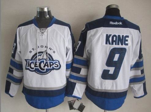 NHL St. Johns IceCaps #9 Kane White Jersey