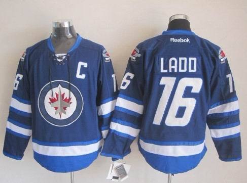 NHL Winnipeg Jets #16 Ladd Blue Jersey with C Patch
