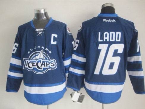 NHL St. Johns IceCaps #16 Ladd Blue Jersey