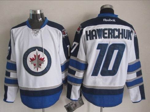 NHL Winnipeg Jets #10 Hawerchuk White Color Jersey