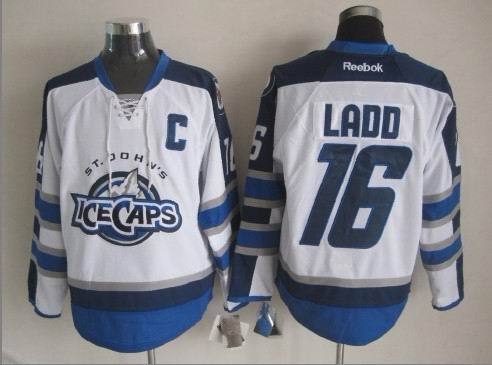 NHL St. Johns IceCaps #16 Ladd White Jersey