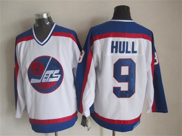 NHL Winnipeg Jets #9 Hull White Jersey