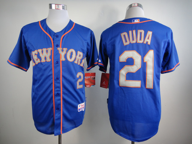 MLB New York Mets #21 Duda Blue Color 2015 Jersey