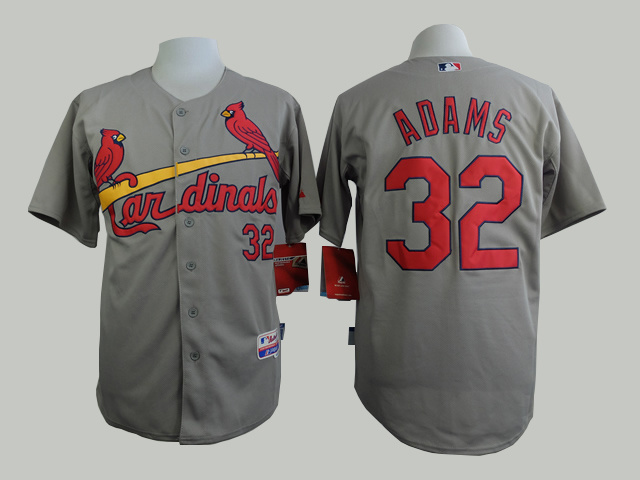 MLB St.Louis Cardinals #32 Adams Grey 2015 Jersey