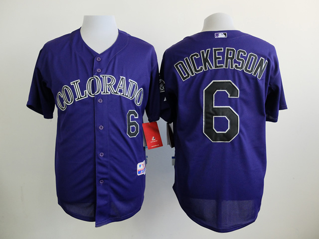 MLB Colorado Rockies #6 Dickerson Purple 2015 Jersey