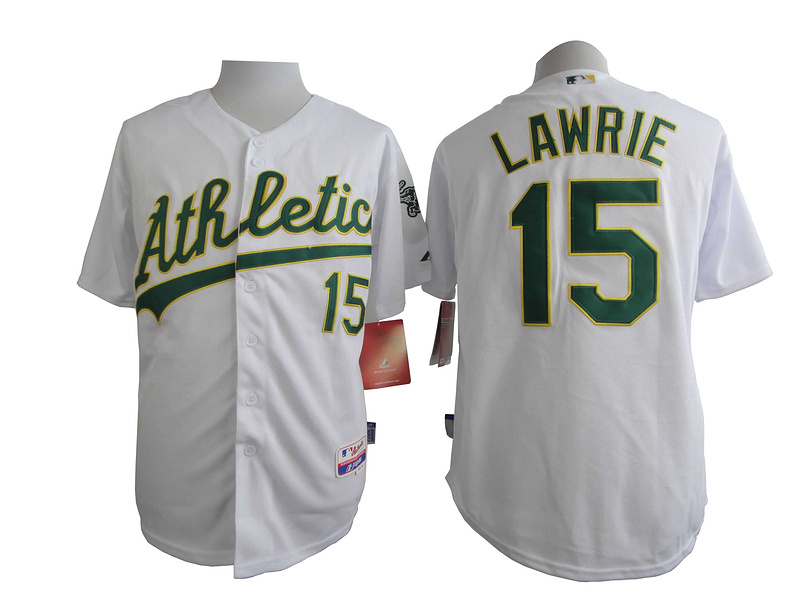 MLB Oakland Athletics #15 Lawrie White 2015 Jersey