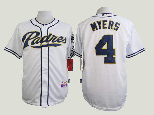 MLB San Diego Padres #4 Myers White 2015 Jersey