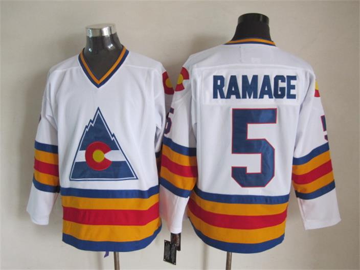 NHL Colorado Avalanche #5 Ramage White Jersey