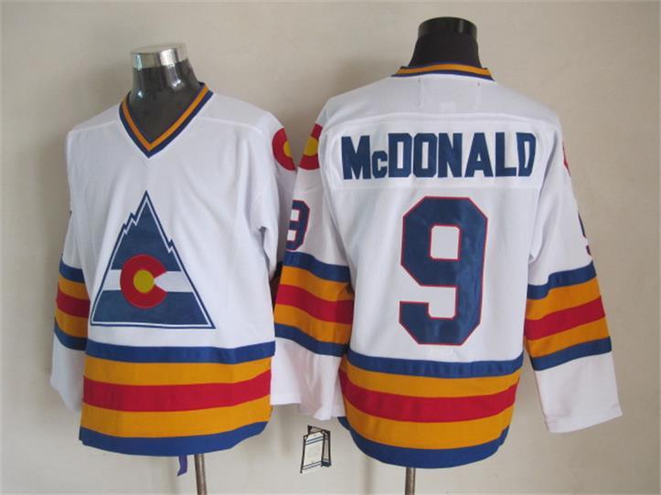 NHL Colorado Avalanche #9 McDonald White Jersey