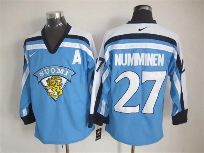 NHL Winnipeg Jets #27 Numminen L.Blue Jersey