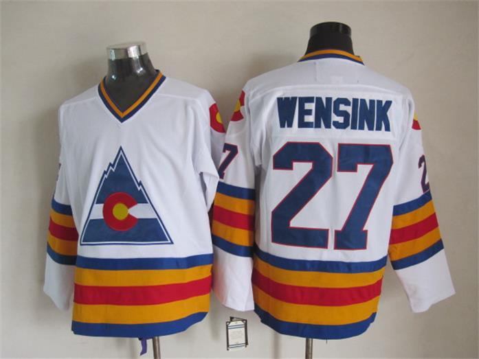 NHL Colorado Avalanche #27 Wensink White Jersey
