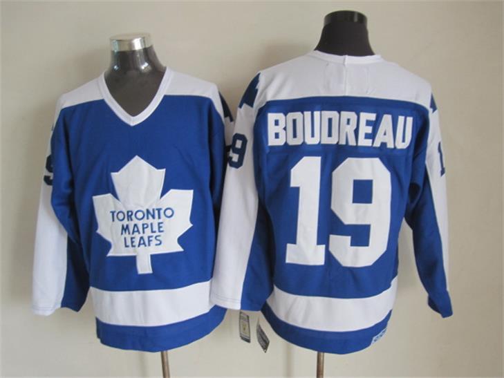 NHL Toronto Maple Leafs #19 Boudreau Blue Jersey