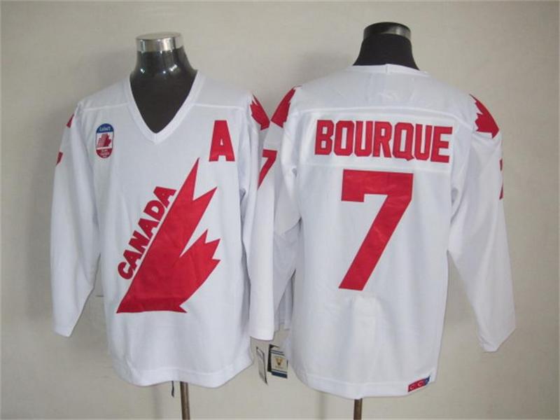 NHL Montreal Canadiens #7 Bourque White Jersey