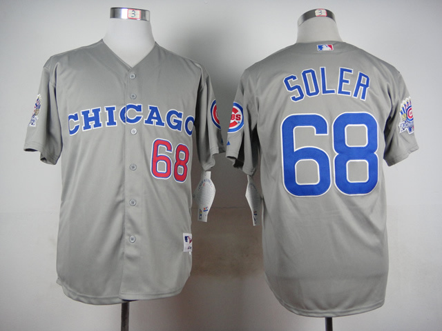 MLB Chicago Cubs #68 Soler Grey New Jersey