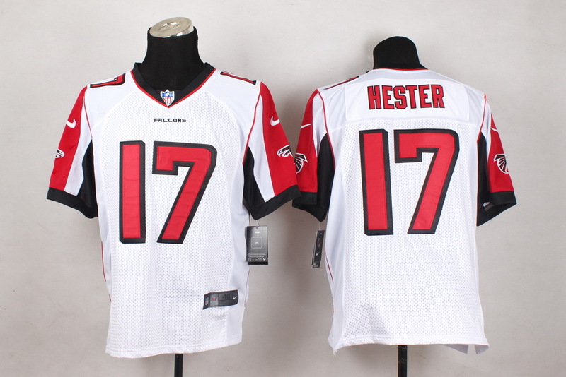 Nike Atlanta Falcons #17 Hester White Elite Jersey