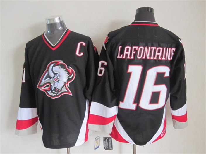 NHL Buffalo Sabres #16 Lafontainf Black Jersey