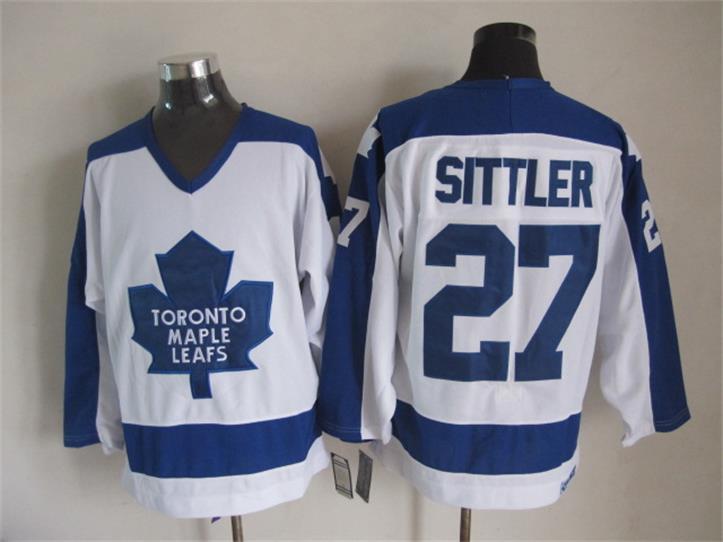 NHL Toronto Maple Leafs #27 Sittler White Jersey
