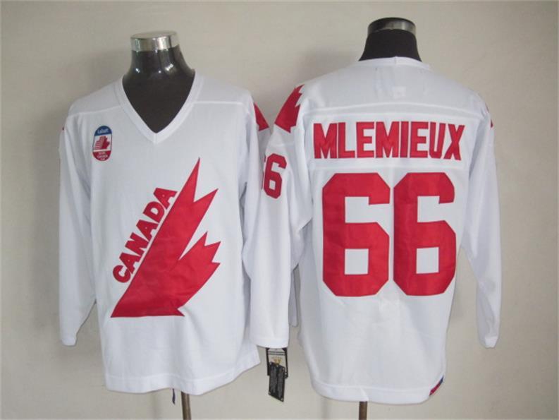 NHL Montreal Canadiens #66 Mlemieux White Jersey