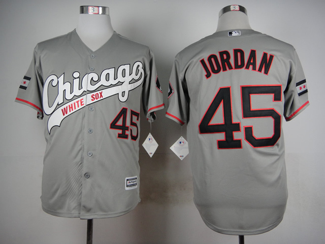 MLB Chicago White Sox #45 Jordan Grey Jersey