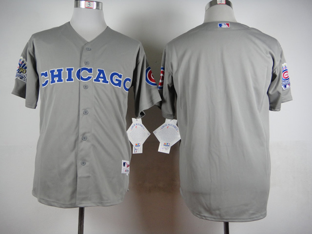 MLB Chicago Cubs Blank Grey New Jersey