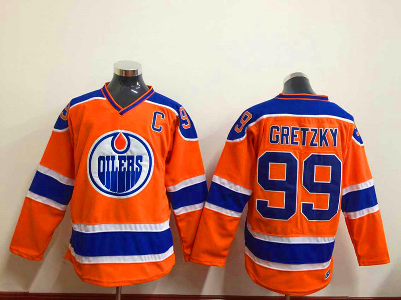NHL Edmonton Oilers #99 Gretzky Orange 2015 Jersey