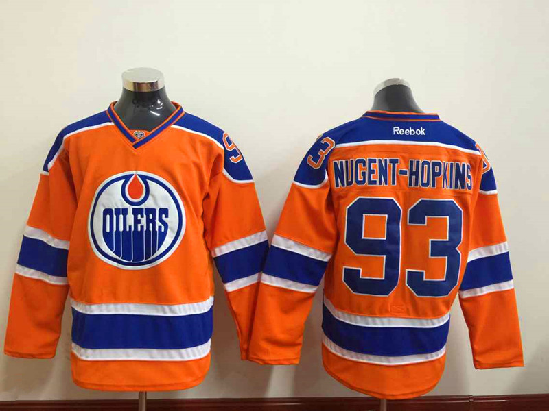 NHL Edmonton Oilers #93 Nugent-Hopkins Orange 2015 Jersey