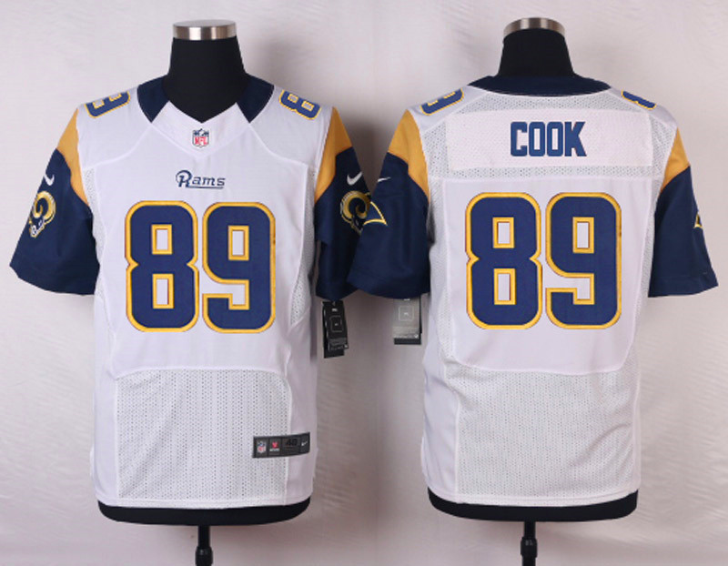 Nike St.Louis Rams #89 Cook White Elite Jersey