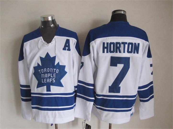NHL Toronto Maple Leafs #7 Horton White Jersey with A Patch