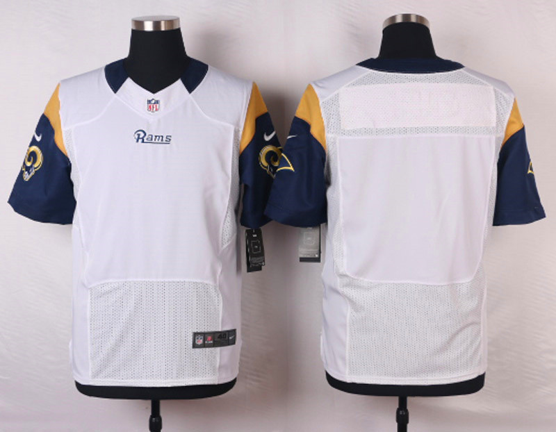 Nike St.Louis Rams Blank White Elite Jersey
