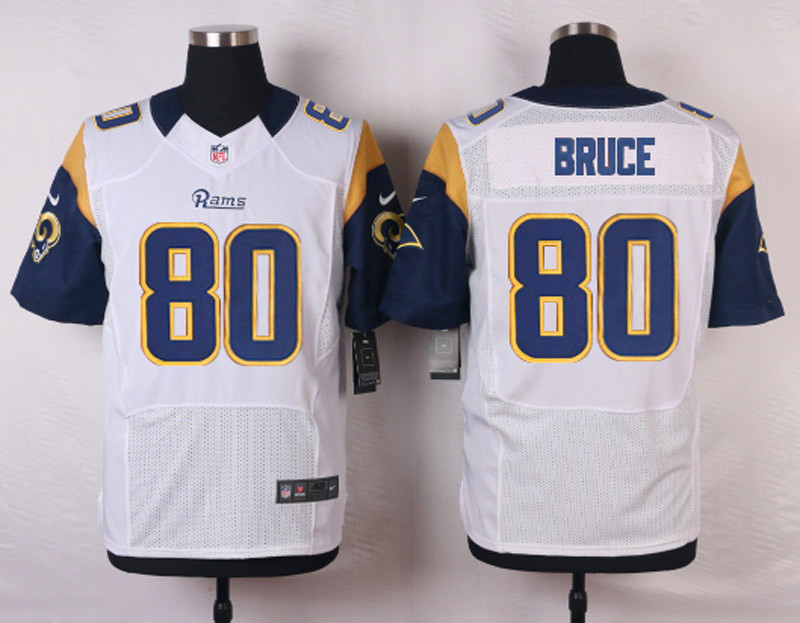 Nike St.Louis Rams #80 Bruce White Elite Jersey