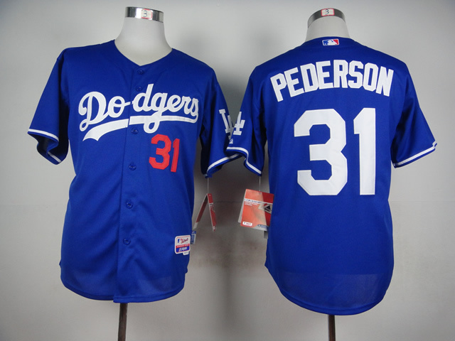 MLB Los Angeles Dodgers #31 Pederson Blue Jersey