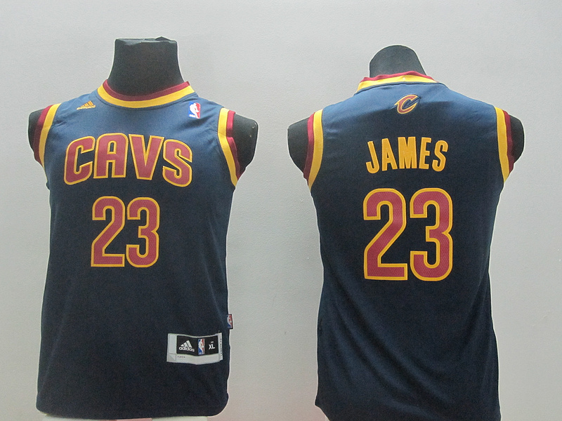 NBA Cleveland Cavaliers #23 James Blue Youth Jersey