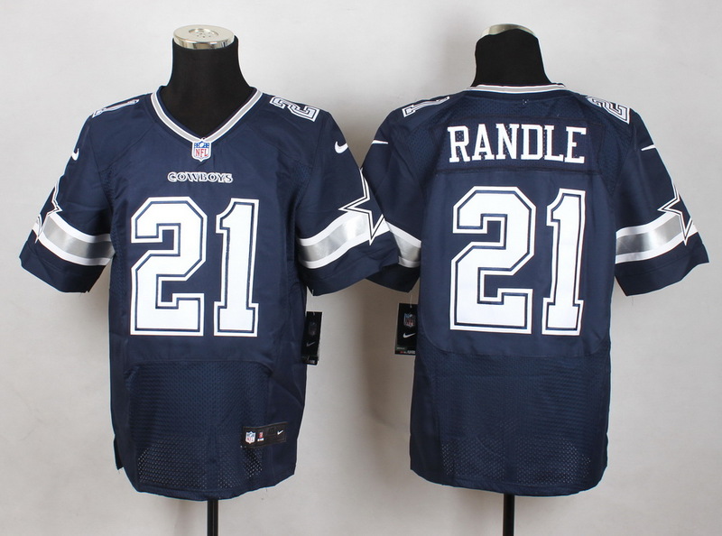 Nike Dallas Cowboys #21 Randle Blue Elite Jersey