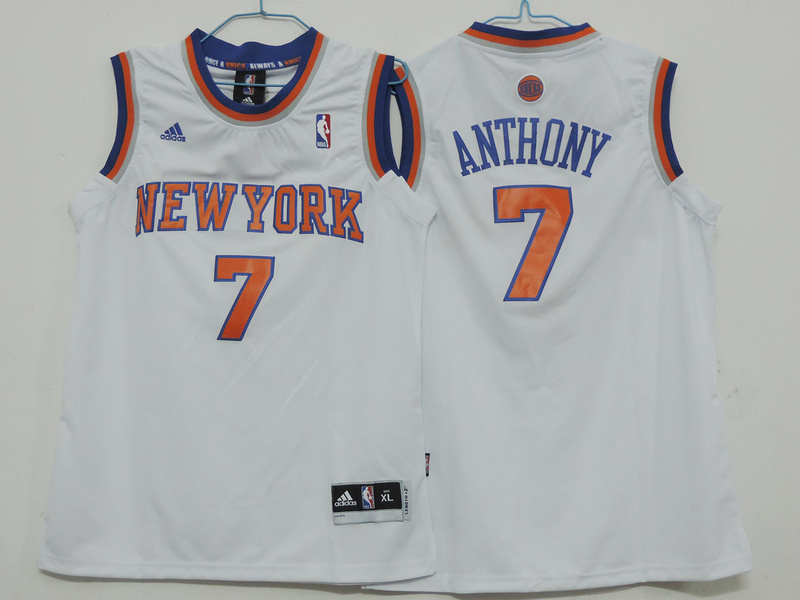 NBA New York Knicks #7 Anthony White Youth Jersey