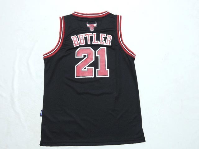 NBA Chicago Bulls #21 Butler Black Youth Jersey