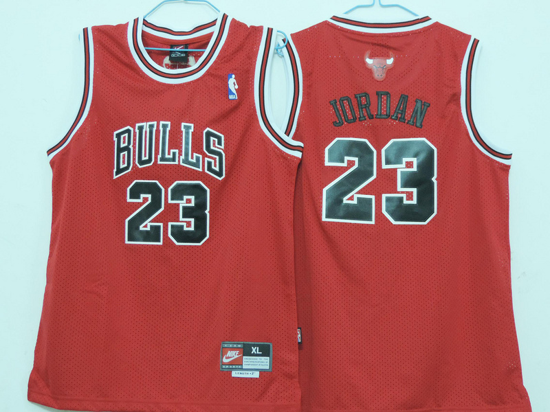 NBA Chicago Bulls #23 Jordan Red Youth Jersey