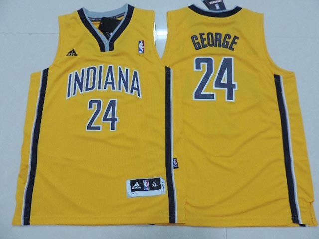 NBA Indiana Pacers #24 George Yellow Youth Jersey