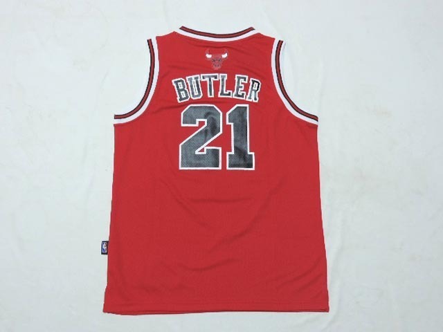 NBA Chicago Bulls #21 Butler Red Youth Jersey