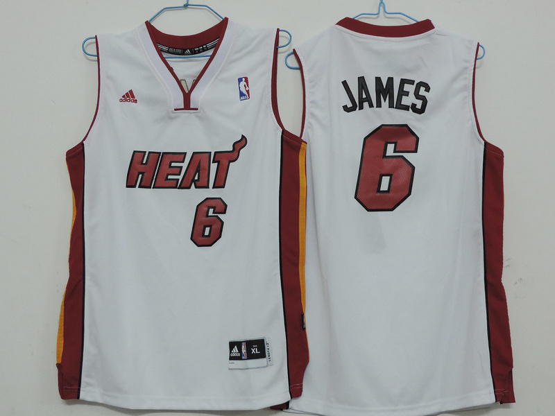 NBA Miami Heat #6 James White Youth Jersey