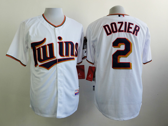 MLB Minnesota Twins #2 Dozier White Jersey