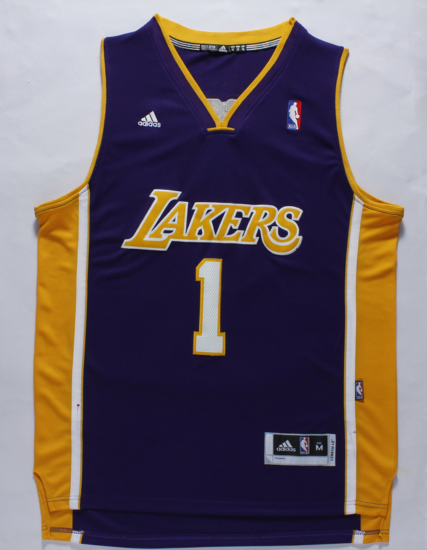 NBA Los Angeles lakers #1 Russell Purple 2015 Jersey