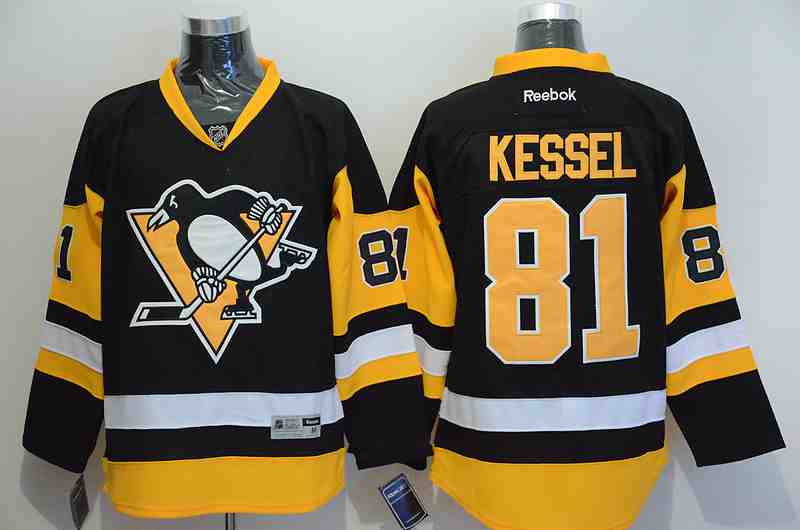 NHL Pittsburgh Penguins #81 Kessel Black Jersey